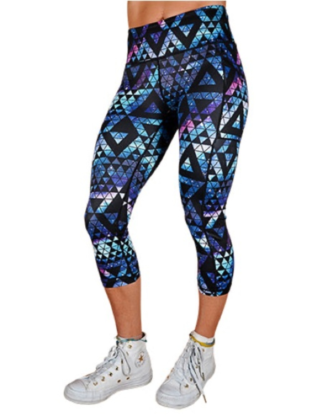 CVG Stardust Skull Geometric Capri Leggings XL